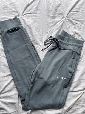 Live Fit Gray Jogger Bottoms with Drawstring